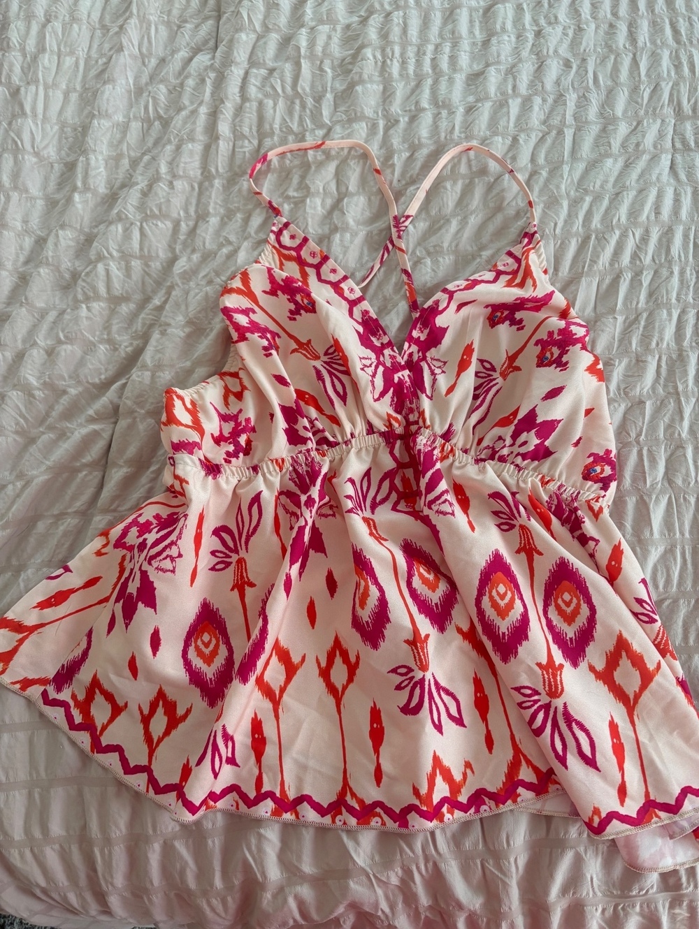 Women's Printed Camisole Top with Adjustable Straps